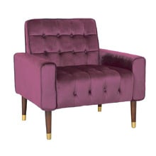 Bartos Button-Tufted Velvet Armchair